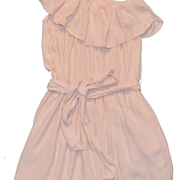 Party dress 100% rayon Peach color - Picture 2 of 4